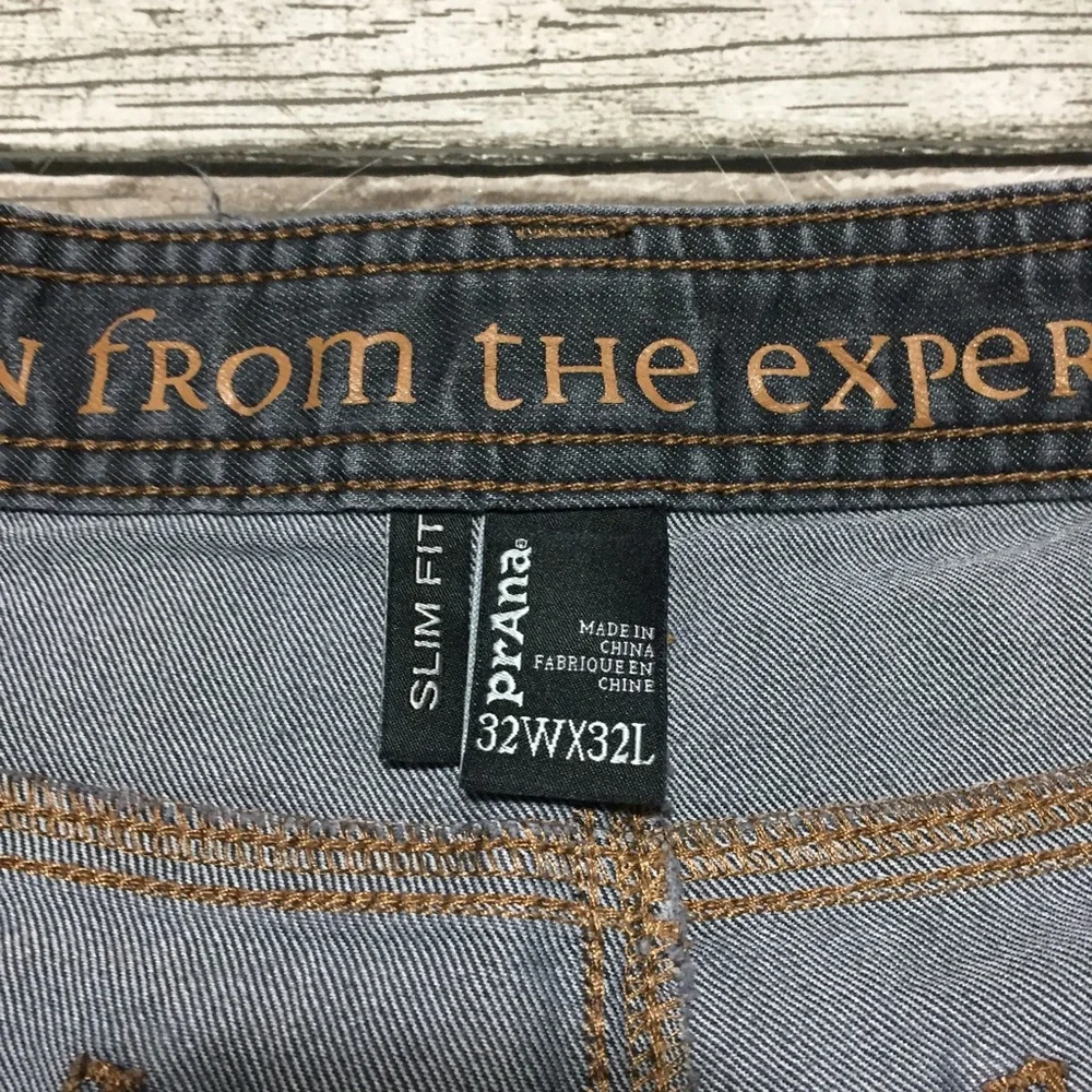 Prana Slim Fit Jeans Men’s 32x32 Gray Denim Stretch Casual (Read Desc) - Picture 10 of 11